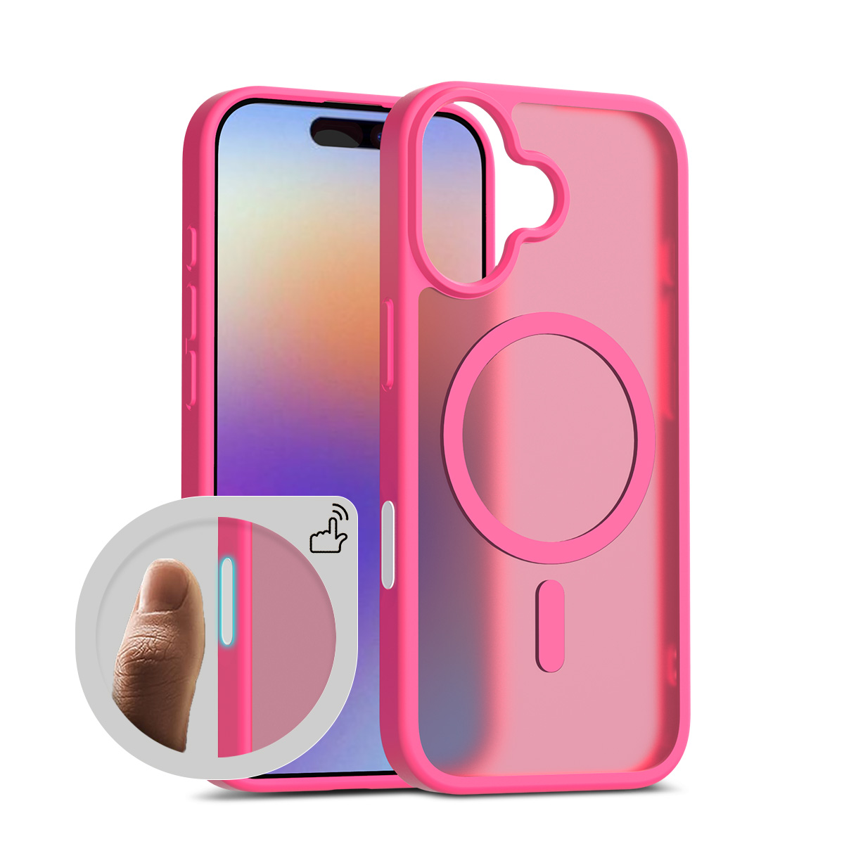 Magnetic Matte Case for iPhone 17 Pro Max - Top View